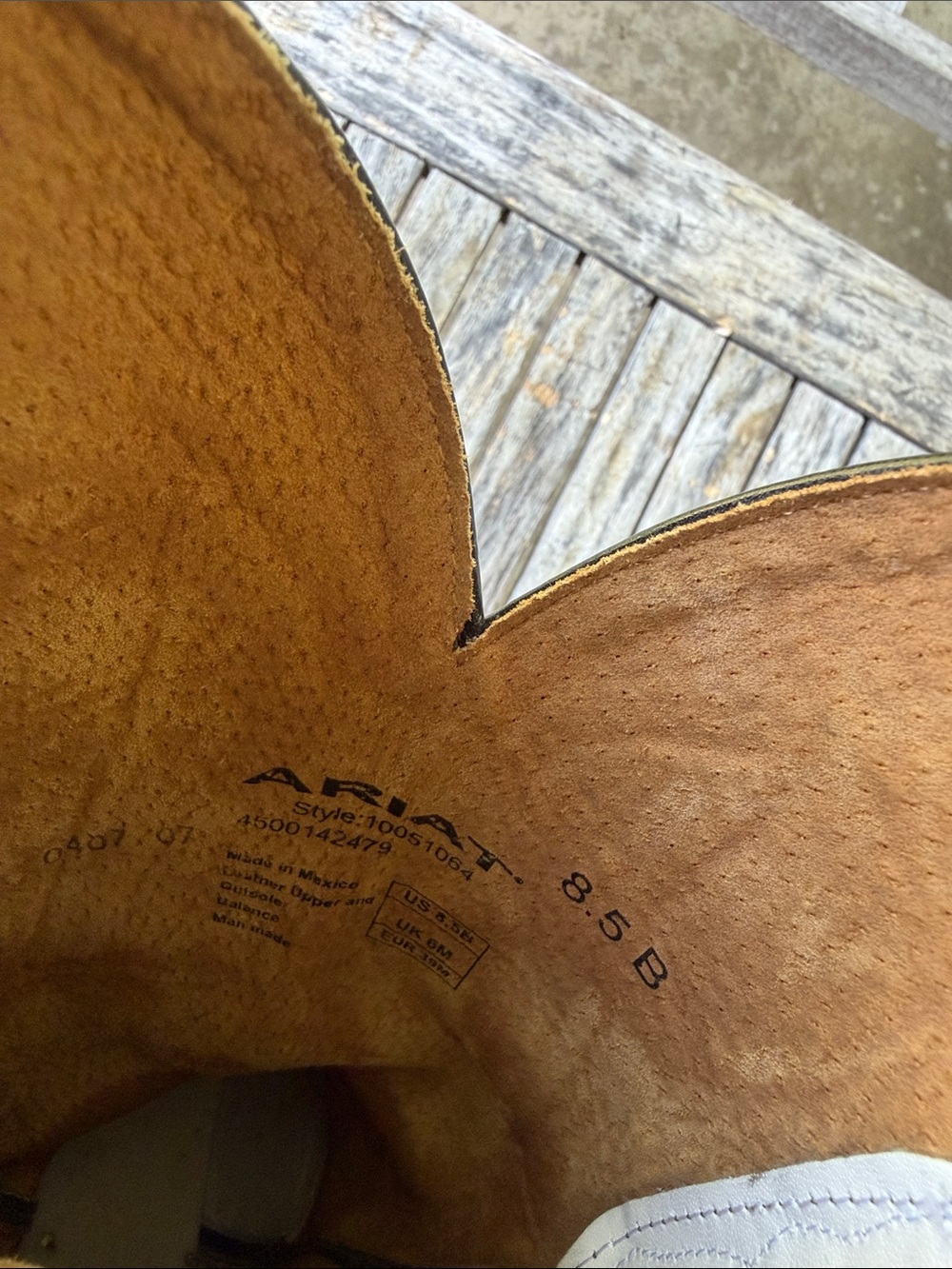 Ariat Black Suede & Leather Western Heeled Boots - Picture 10 of 11